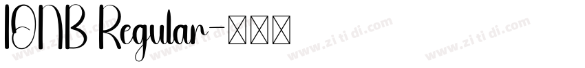 IONB Regular字体转换